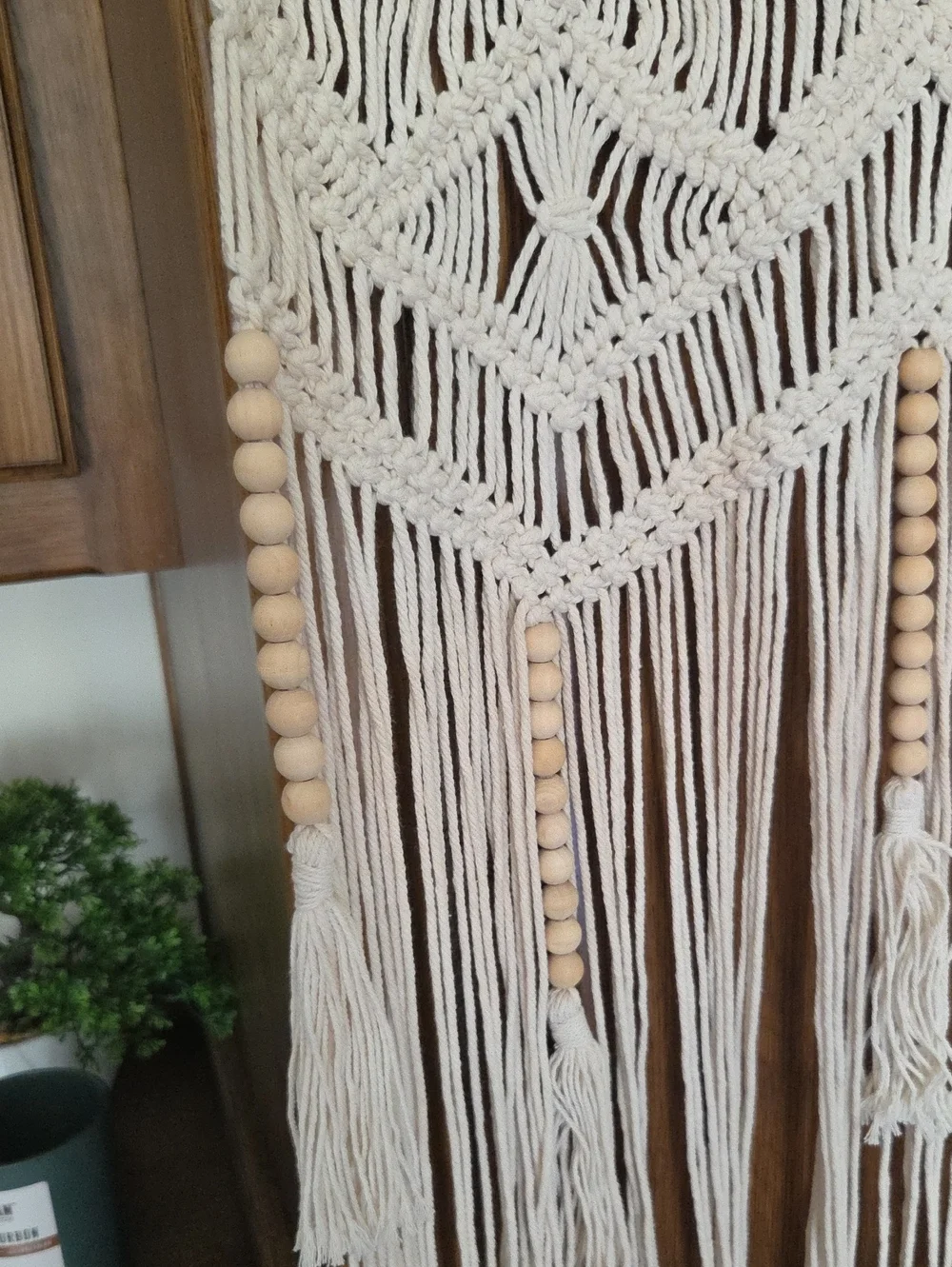 Handmade Macramé Wall Hanging - Cream Boho Decor